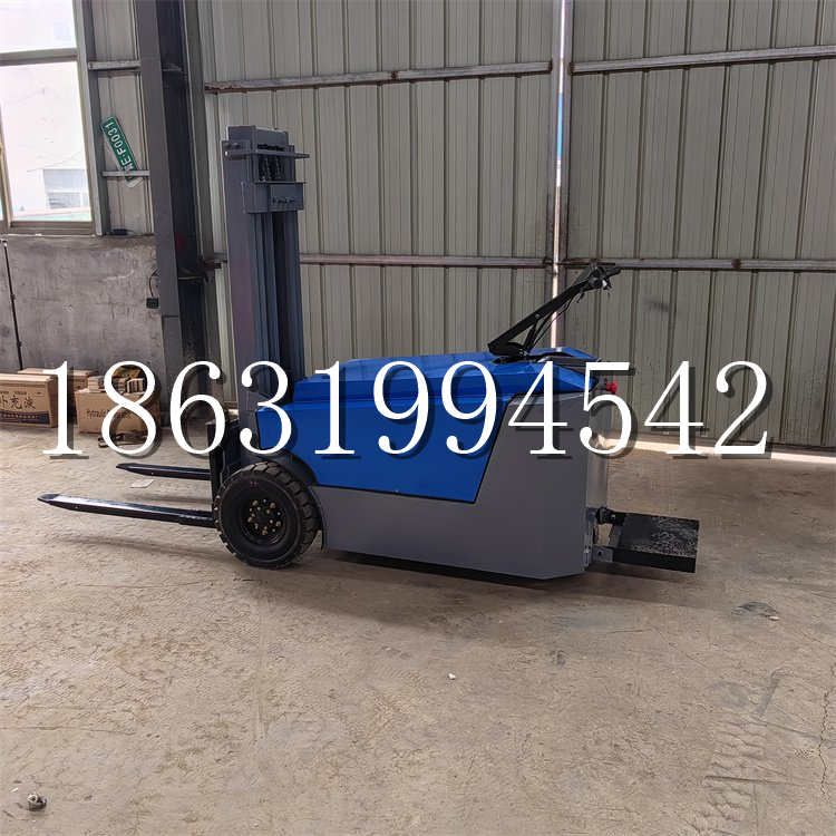 南山区全电动叉车插腿式堆高车液压装卸车1.5吨升高小型站驾式铲车